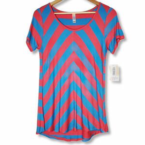 LuLaRoe Classic T Short Sleeve Top Striped Sz S